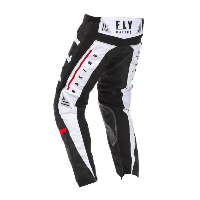Motokrosové kalhoty FLY Racing Kinetic K120 černo-bílo-červené
