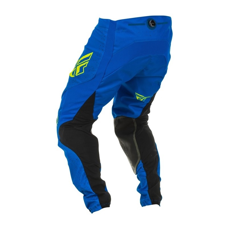Motokrosové kalhoty FLY Racing Lite 2020 modro-černo-fluo žluté
