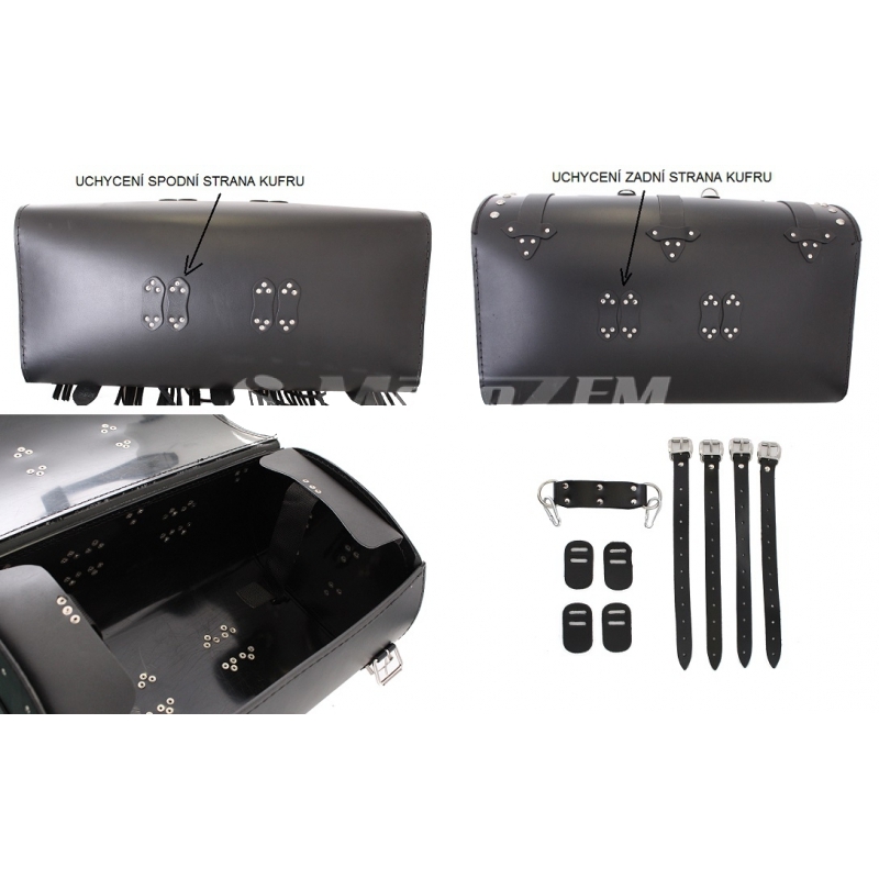 Chopper RSA-8A custodia in pelle per moto - 2 serrature