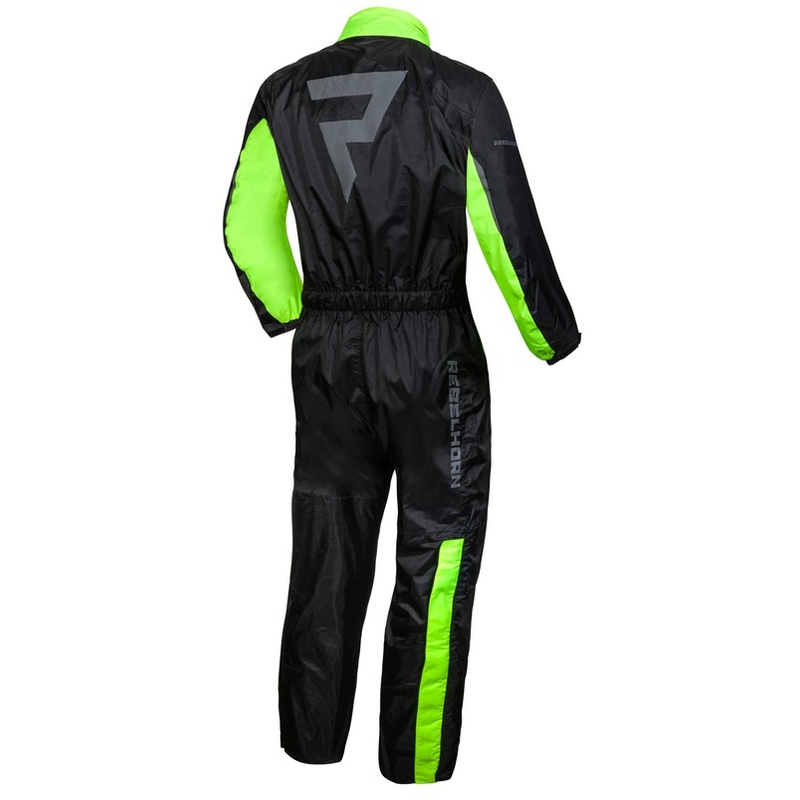Rebelhorn Travel Tuta antipioggia nera e giallo fluo
