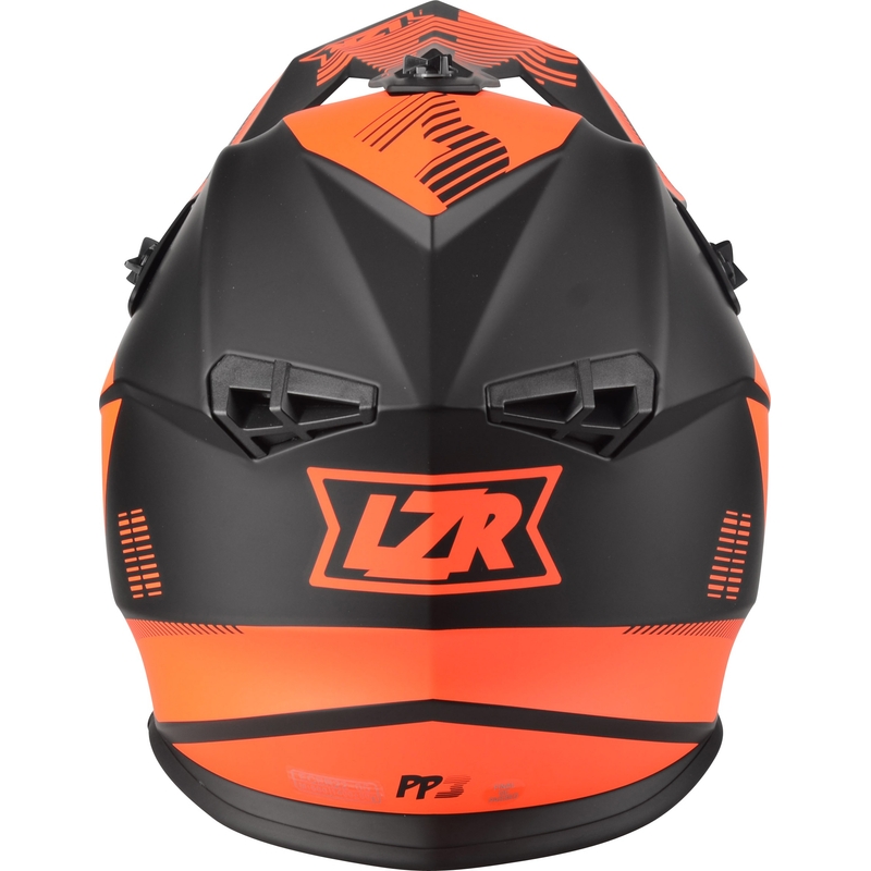 Motokrosová přilba Lazer OR-3 PP3 černo-fluo červená