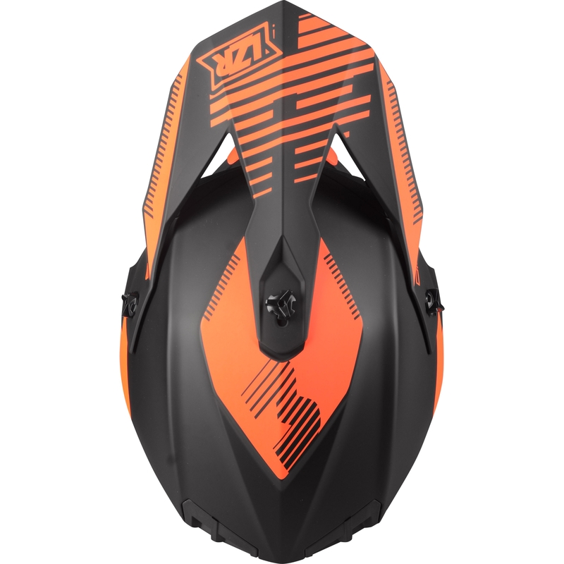 Motokrosová přilba Lazer OR-3 PP3 černo-fluo červená