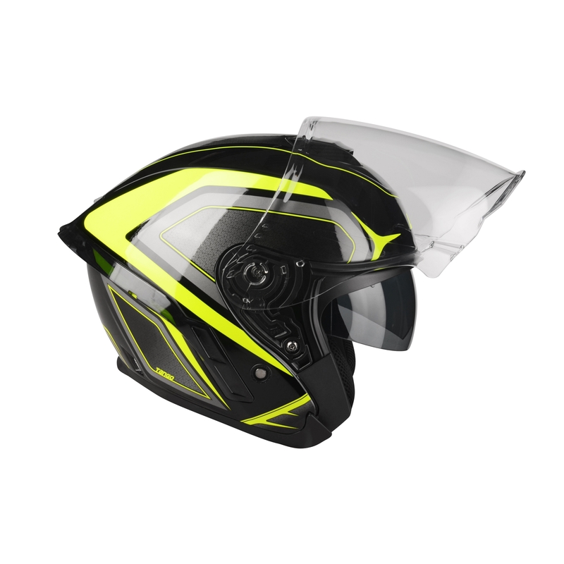 Otevřená přilba na motorku Lazer Tango S Hexa černo-fluo žlutá