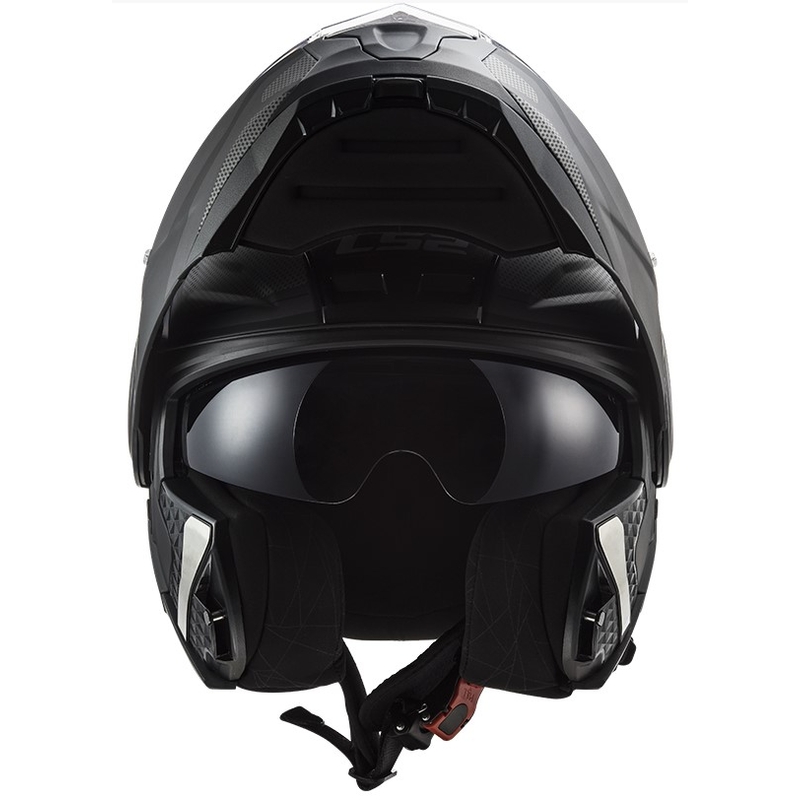 Casco da moto LS2 FF902 Scope Axis nero-titanio, ribaltabile