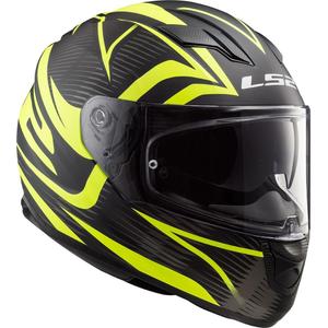 Casco moto integrale LS2 FF320 Stream Evo Jink nero-giallo fluo