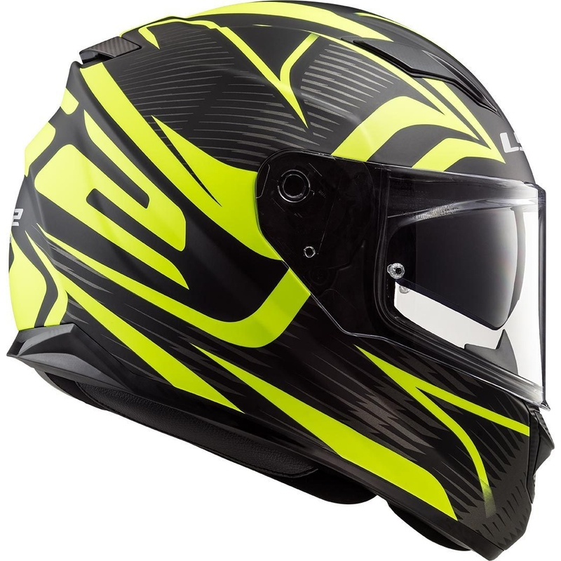 Casco moto integrale LS2 FF320 Stream Evo Jink nero-giallo fluo