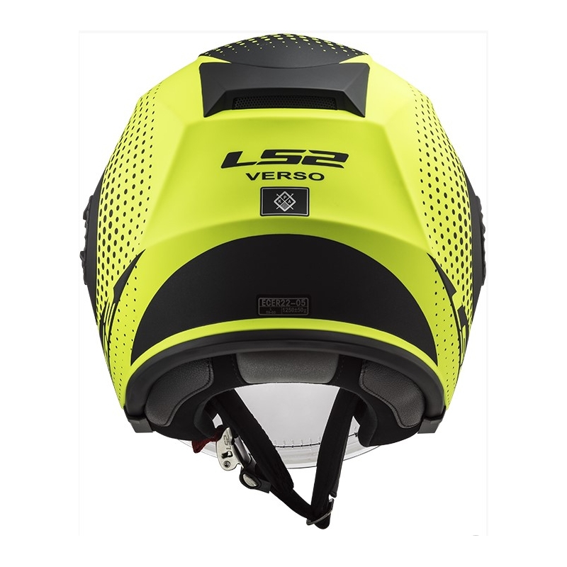 Otevřená přilba na motorku LS2 OF570 Verso Spin černo-fluo žlutá