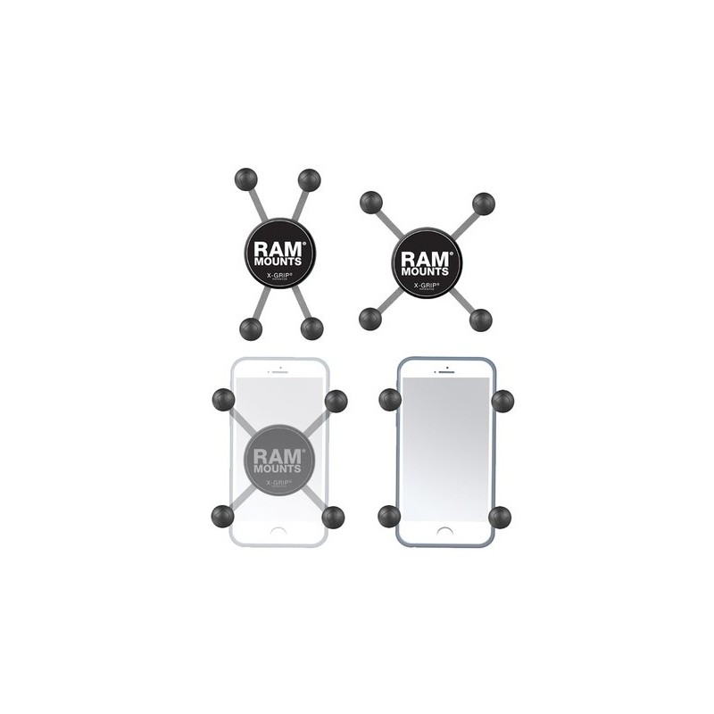 Supporto universale per telefono cellulare RAM Mounts X-Grip con perno a sfera da 1