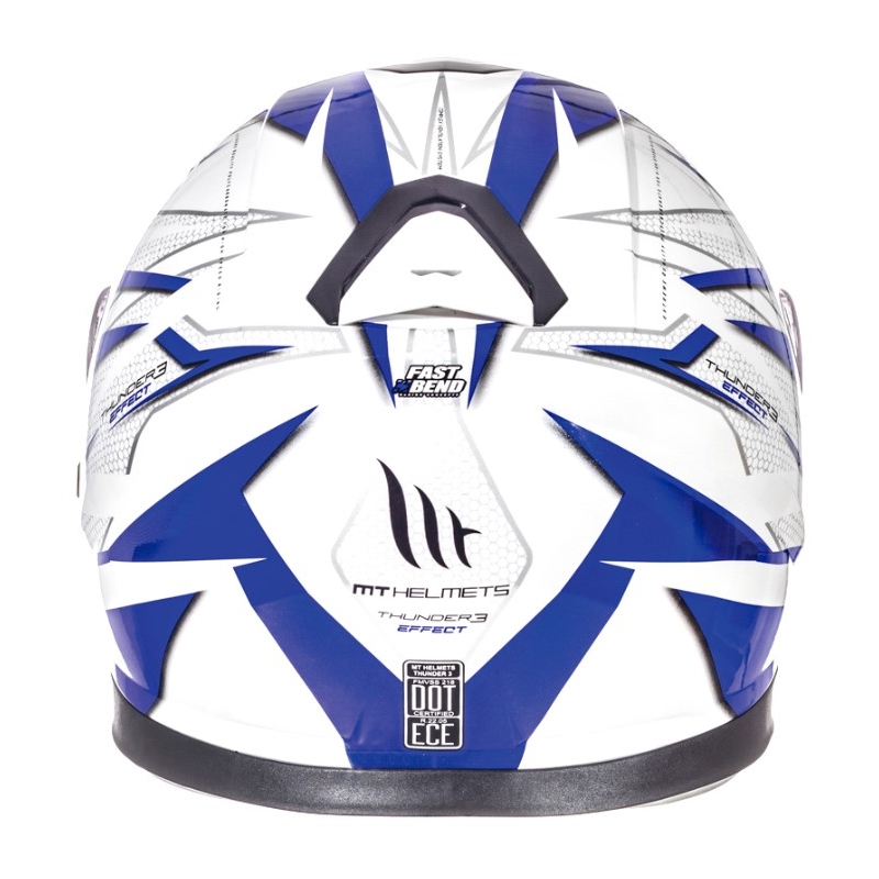 Integrální přilba na motorku MT Thunder 3 Effect modro-bílá