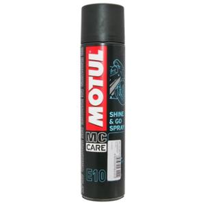 Motul E10 Shine &amp; Go Spray per il trattamento della plastica 400 ml