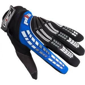 Guanti da moto mx per bambini Pilot nero/blu