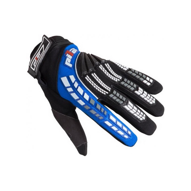 Guanti da moto mx per bambini Pilot nero/blu