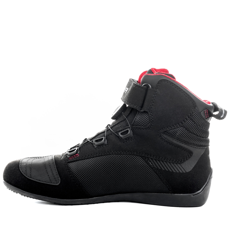 Stivali da moto Shima Exo Vented Nero-Grigio-Rosso