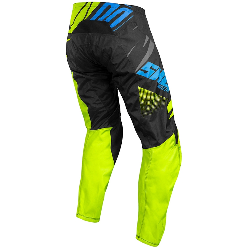 Dětské motokrosové kalhoty Shot Devo Ventury černo-modro-fluo žluté výprodej