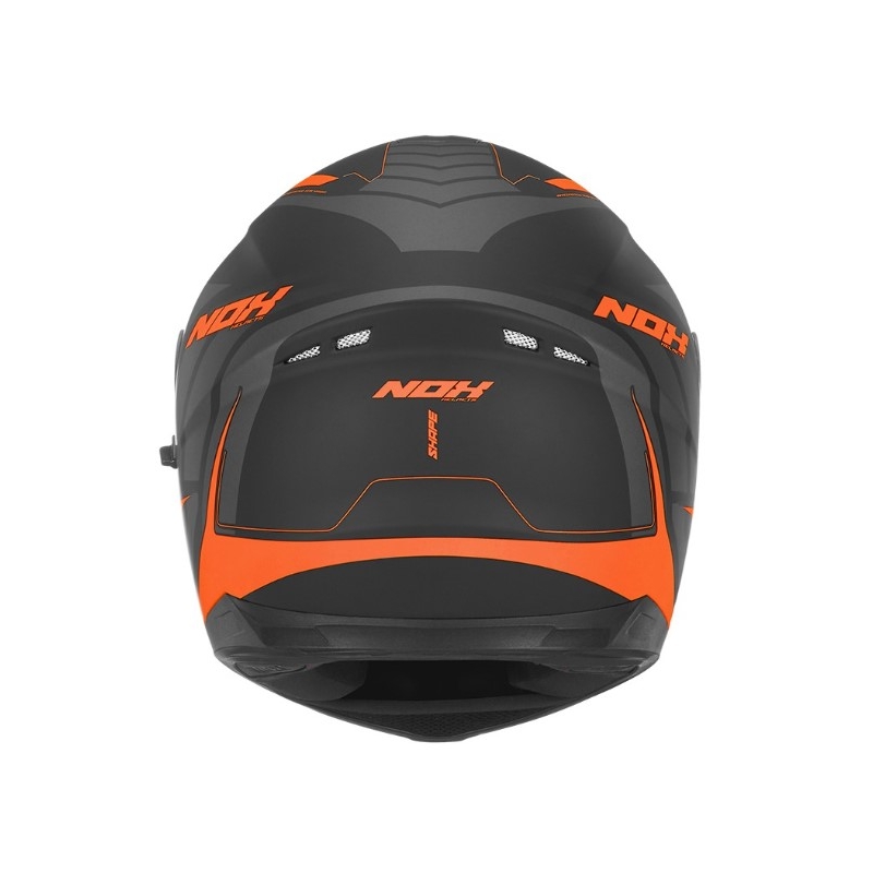 Integrální přilba na motorku NOX N302 Shape černo-oranžová