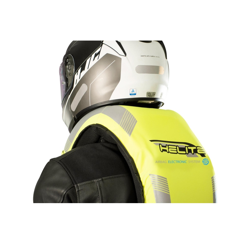 Gilet airbag elettronico HELITE e-Turtle giallo fluo