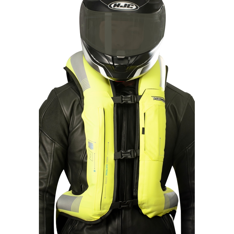 Gilet airbag elettronico HELITE e-Turtle giallo fluo