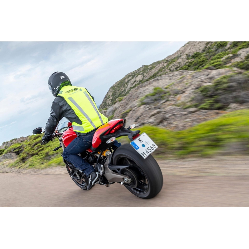 Gilet airbag elettronico HELITE e-Turtle giallo fluo