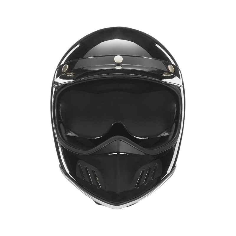 Přilba na motorku NOX PREMIUM Seventy černá lesklá