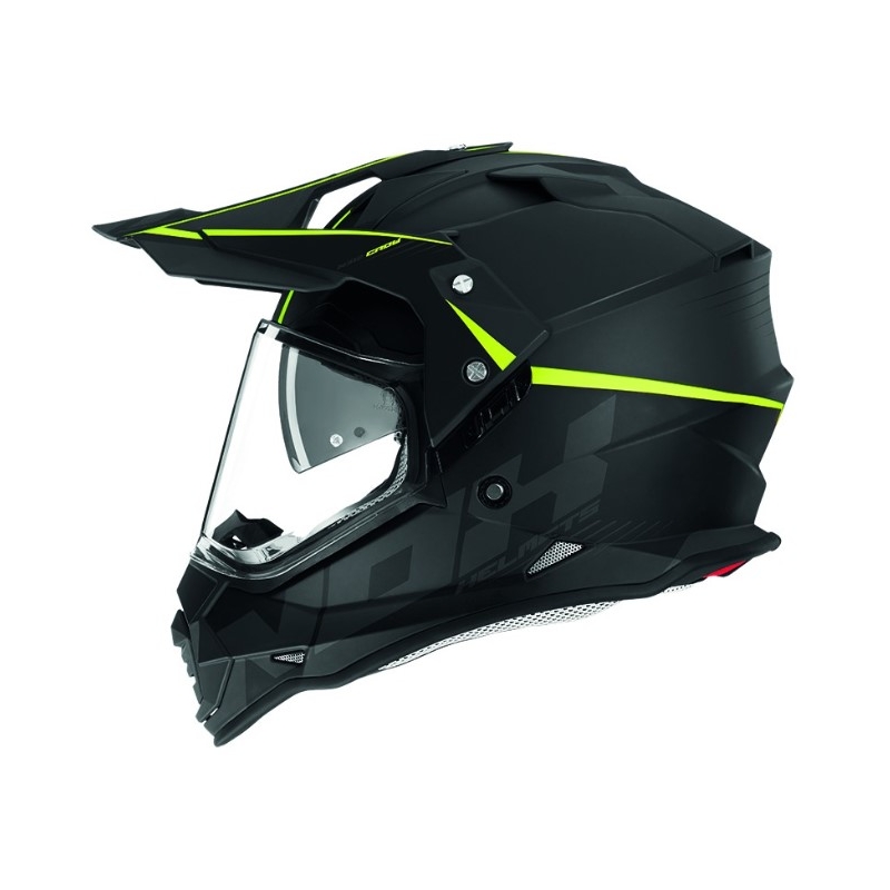 Enduro přilba NOX N312 Crow černo-fluo žlutá výprodej