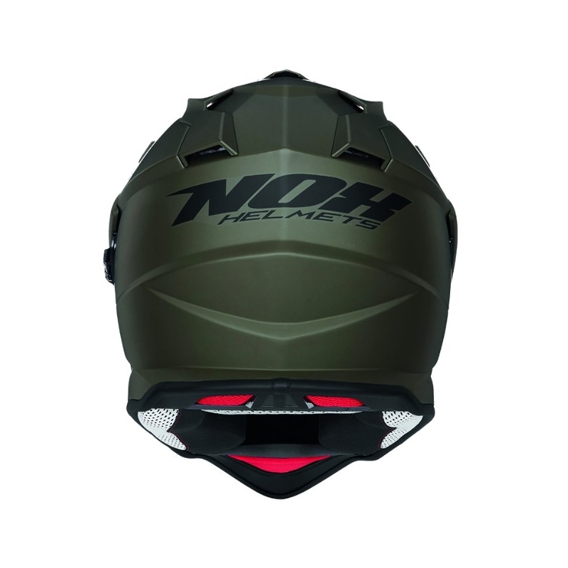 Casco da enduro NOX N312 verde opaco