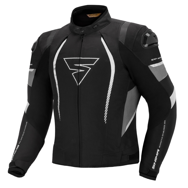 Bunda na motorku Shima Solid Pro černo-šedá výprodej