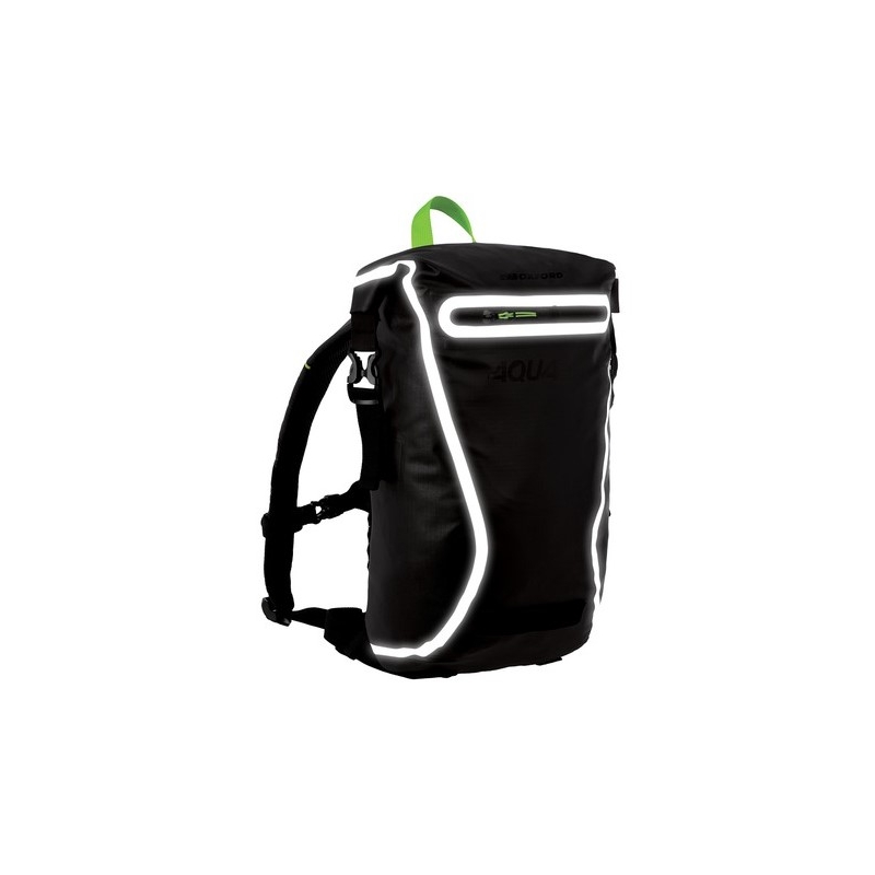Vodotěsný batoh Oxford AQUA EVO černo-fluo žlutý 12 l