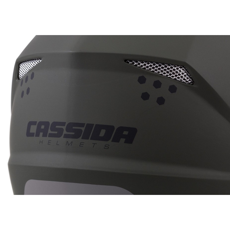 Enduro přilba Cassida Tour 1.1 Spectre černo-šedo-zeleno-fluo oranžová výprodej