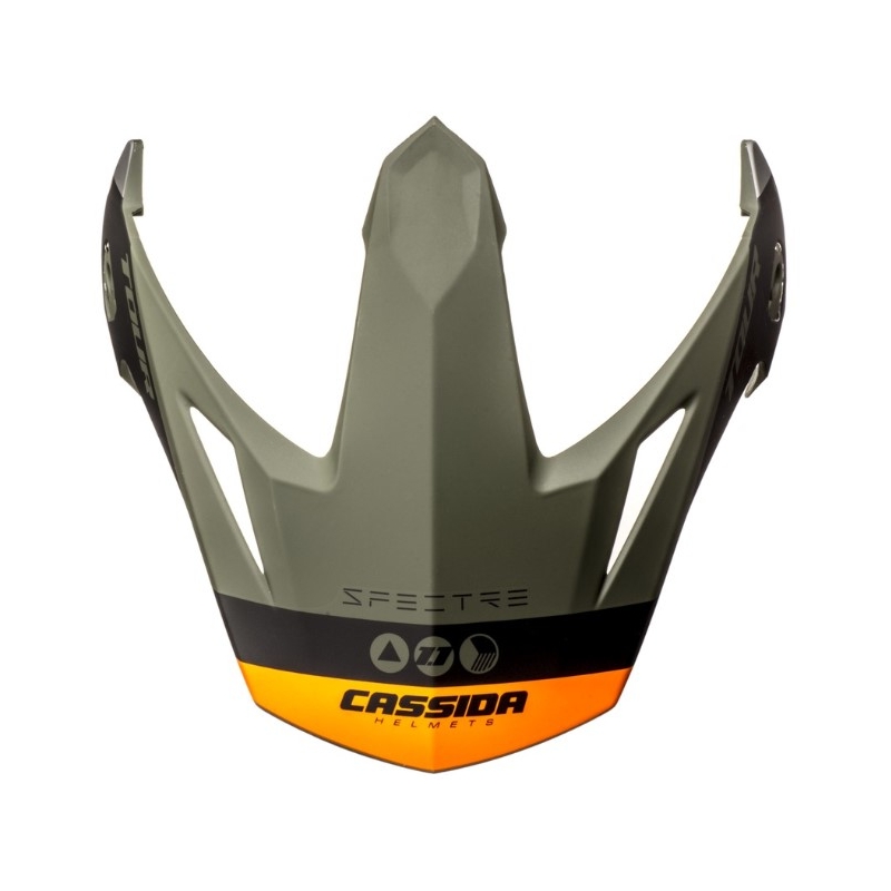 Cassida Tour 1.1 Spectre visiera casco nero-grigio-verde-arancio fluo