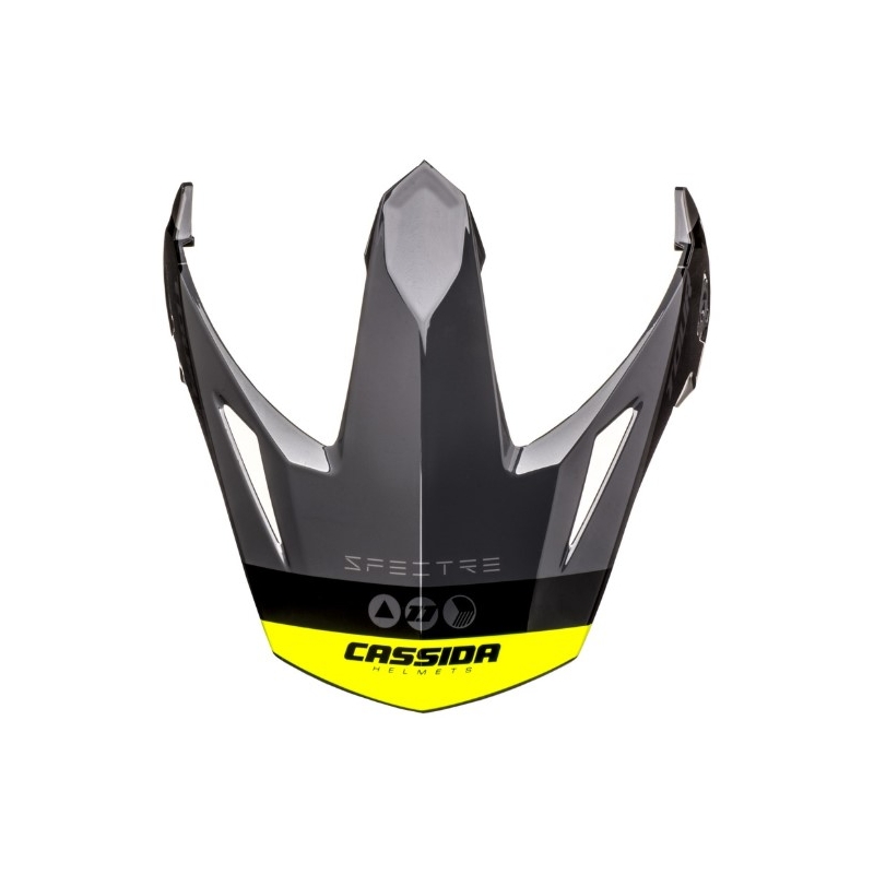 Cassida Tour 1.1 Spectre visiera casco nero-grigio-giallo fluo