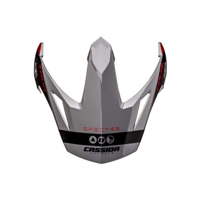 Cassida Tour 1.1 Spectre visiera casco nero-grigio-rosso