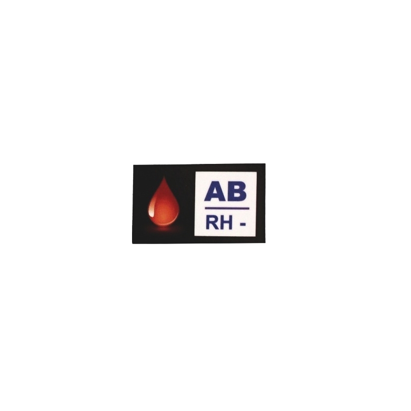 Gruppo sanguigno adesivo AB RH-