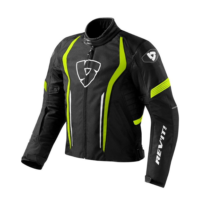 Bunda na motorku Revit Shield černo-fluo žlutá výprodej