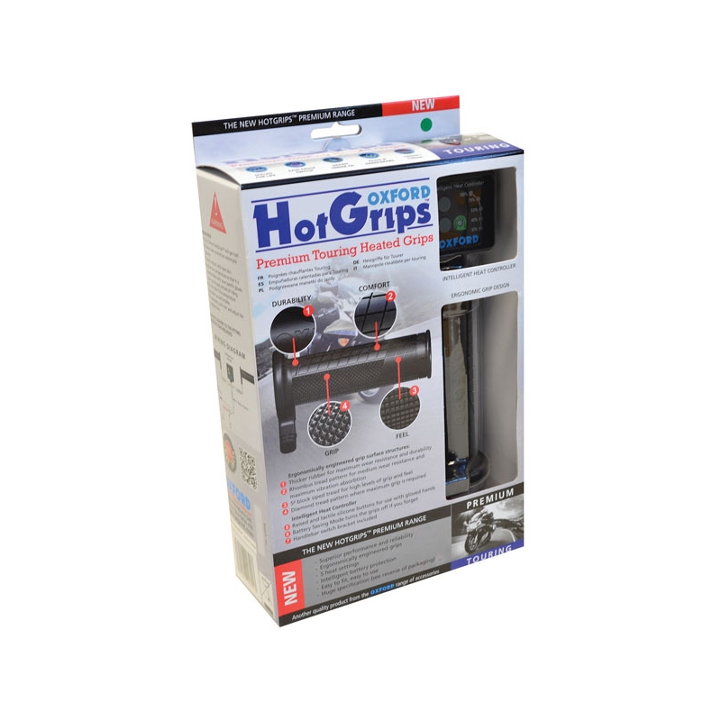 Manopole riscaldate per motocicli Oxford Hotgrips Premium Touring