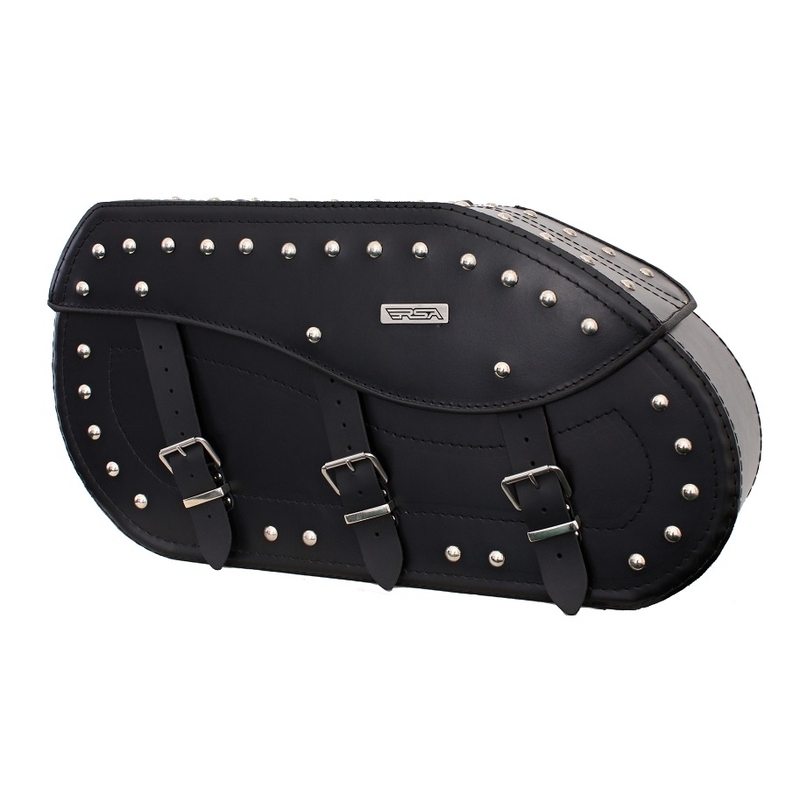 Borse da moto in pelle Chopper RSA-2B nere