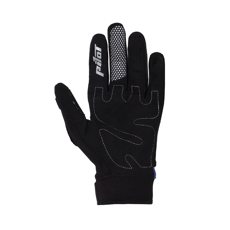 Guanti da moto per bambini Pilot nero/rosso