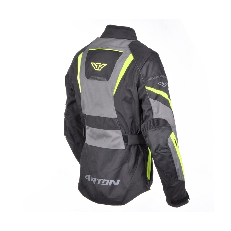 Moto bunda dámská Ayrton Teressa černo-šedo-žlutá